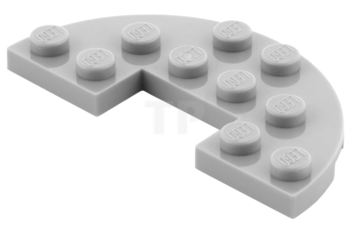 LEGO&reg; 18646 - 6132983 - Plate 3 x 6 Half Round with 1 x 2 Cutout