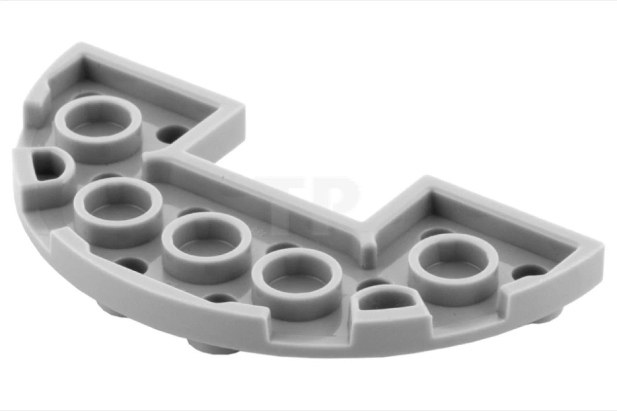 LEGO&reg; 18646 - 6132983 - Plate 3 x 6 Half Round with 1 x 2 Cutout