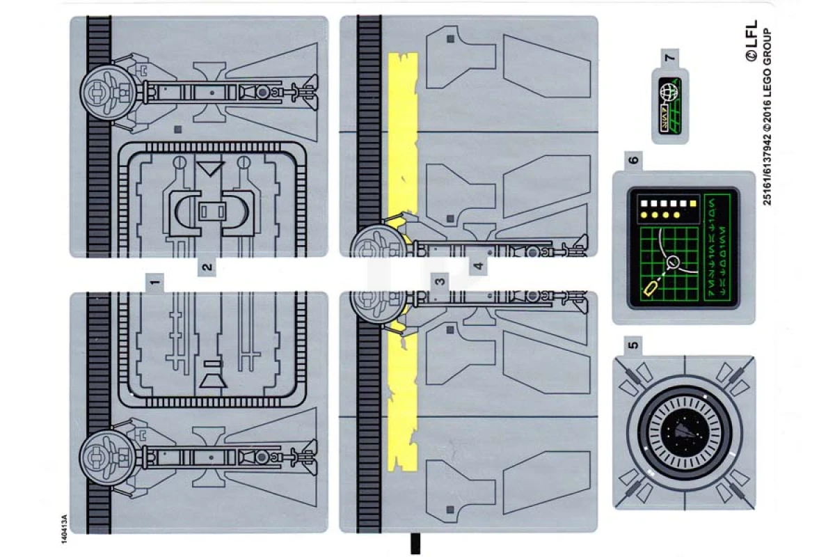 LEGO&reg; 6137942 - Sticker for Set 75136