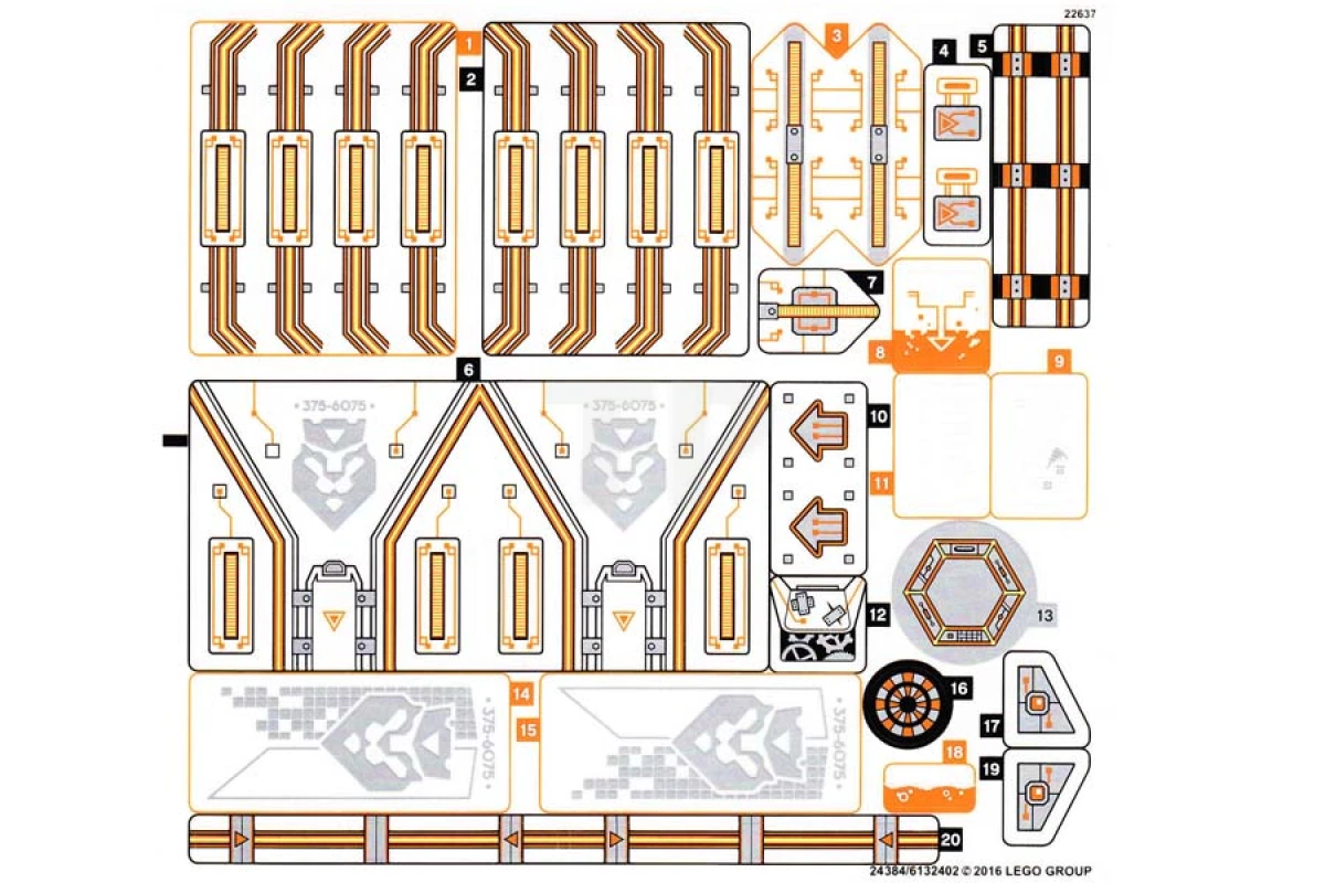 LEGO&reg;  - Pegatina para Set 70317