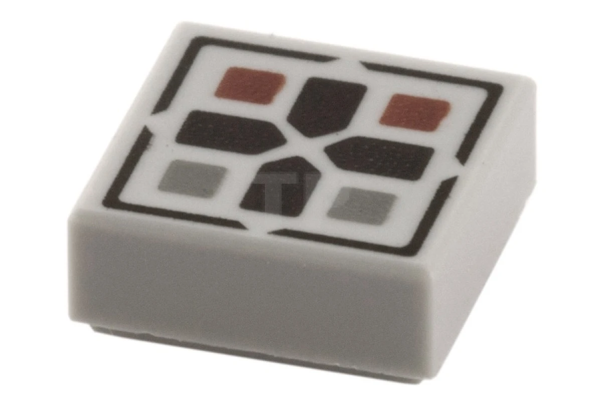 LEGO&reg; 6133883 - 3070pb096 - Tile 1 x 1 with Cross Pattern