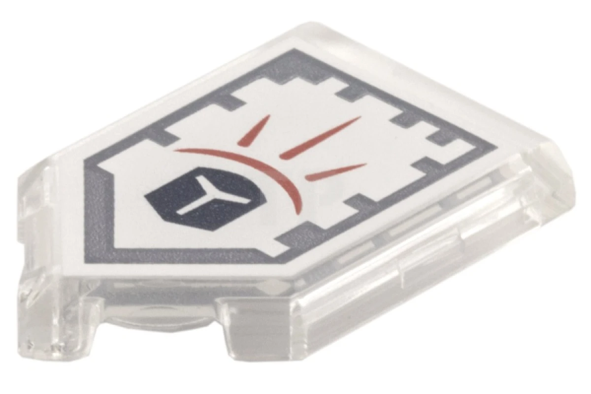 LEGO&reg; 6132395 - 22385pb022 - Carreau 2 x 3 pentagonal avec motif Nexo Power Shield - Champ de force