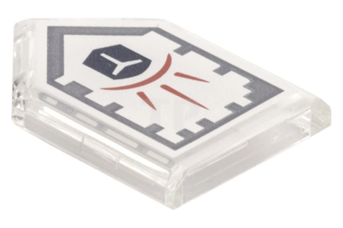 LEGO&reg; 6132395 - 22385pb022 - Carreau 2 x 3 pentagonal avec motif Nexo Power Shield - Champ de force