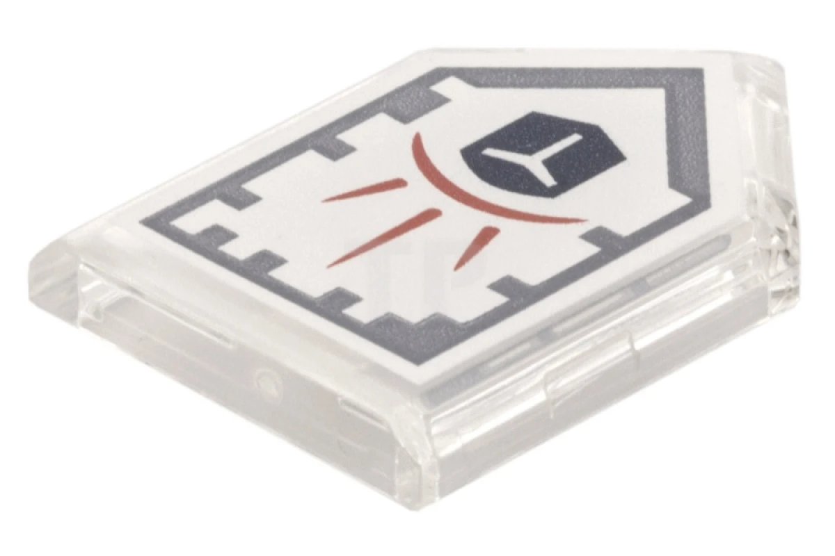 LEGO&reg; 6132395 - 22385pb022 - Carreau 2 x 3 pentagonal avec motif Nexo Power Shield - Champ de force
