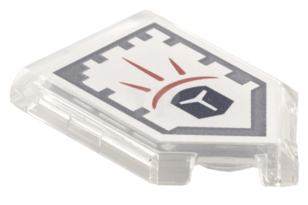 LEGO&reg; 6132395 - 22385pb022 - Carreau 2 x 3 pentagonal avec motif Nexo Power Shield - Champ de force