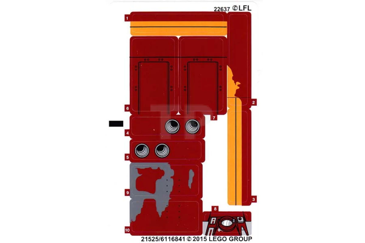 LEGO&reg;  - Sticker for Set 75099 (North American Version)