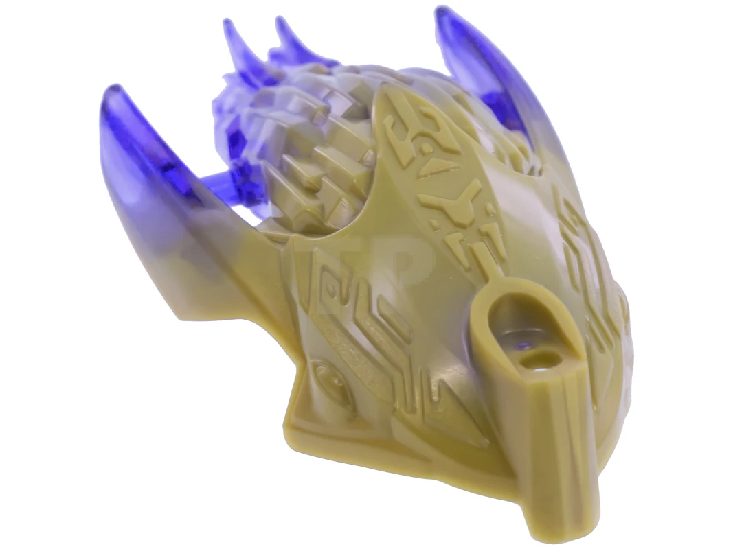 LEGO&reg; 6135053 - 24162pb03 - Bionicle Creature Head/Mask with Marbled Trans-Purple Pattern