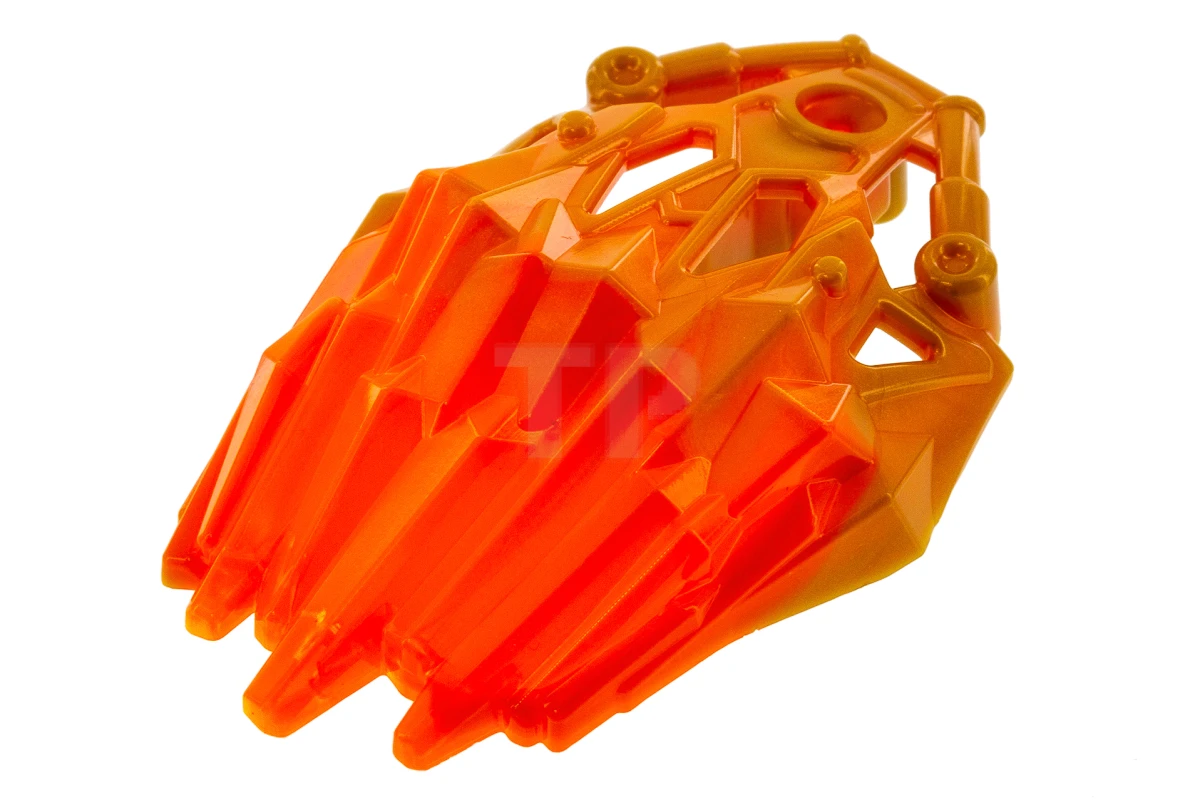 LEGO&reg; 6135121 - 24166pb03 - Bionicle Crystal Armor with Marbled Trans-Neon Orange Pattern