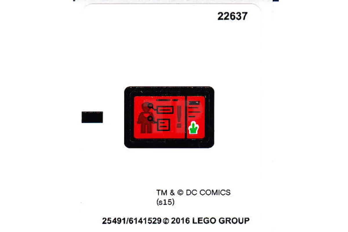 LEGO&reg;  - Adesivo per il set 76044 (versione internazionale)