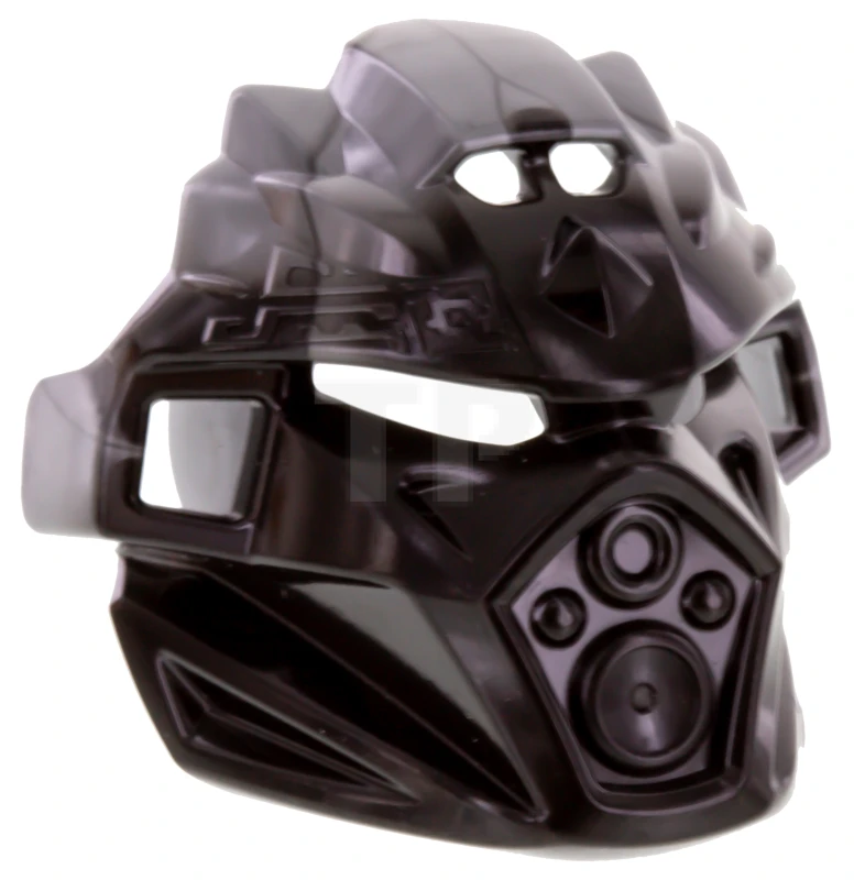 LEGO&reg; 24154pb01 - 6135008 - Bionicle Mask of Earth (Unity) with Marbled Flat Silver Pattern