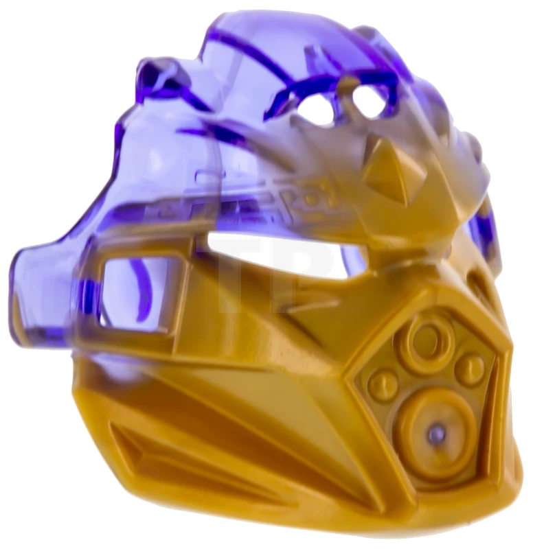 LEGO&reg; 24154pb02 - 6135022 - Bionicle Mask of Earth (Unity) with Marbled Trans-Purple Pattern
