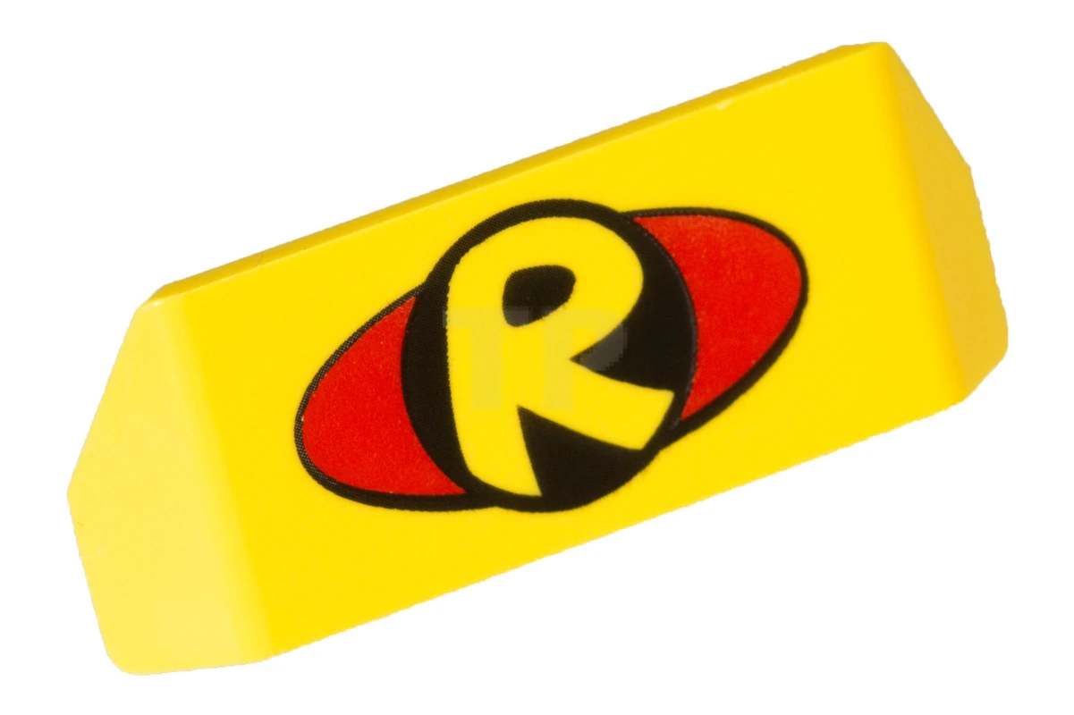 LEGO&reg; 6145441 - 98834pb07 - Vehicle, Spoiler 2 x 4 with Handle and Robin Logo Pattern