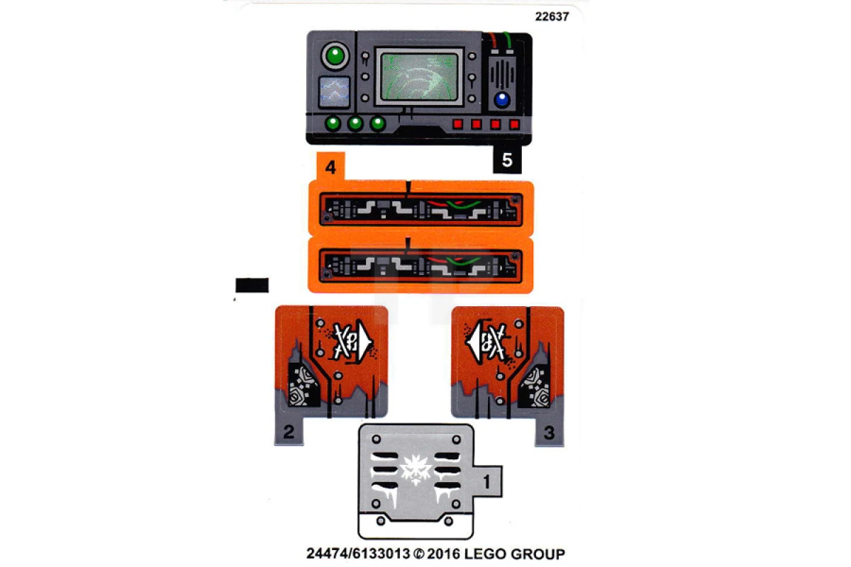 LEGO&reg;  - Aufkleber für Set 70603