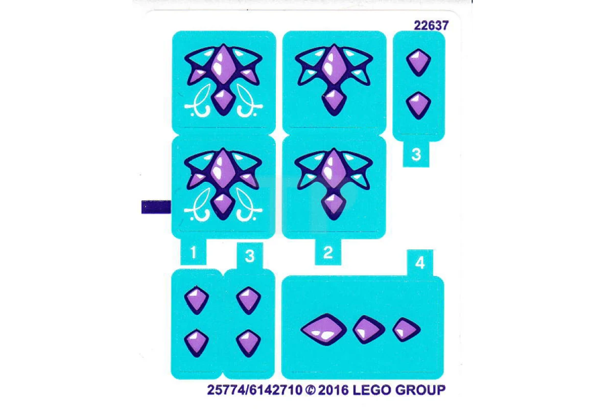 LEGO&reg; 6142714 - Adesivo per il set 41172
