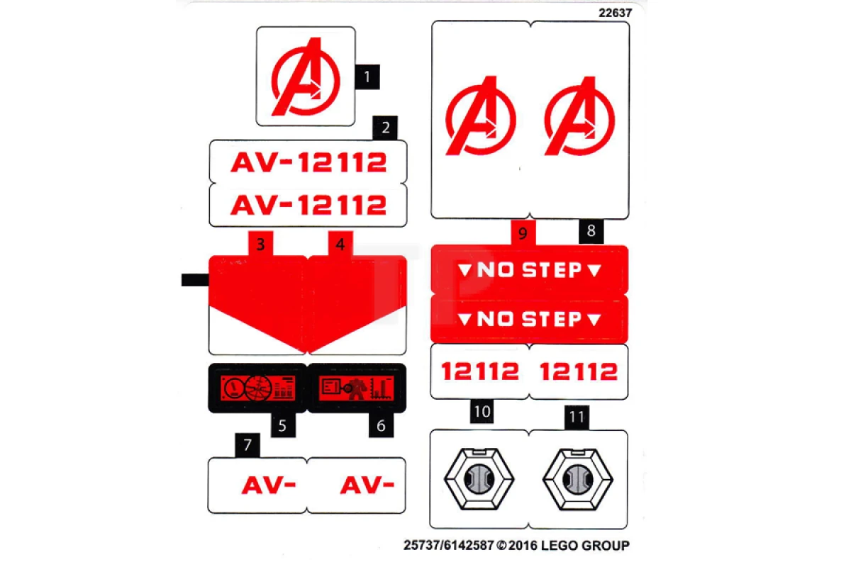 LEGO&reg; 6142588 - Sticker for Set 76049