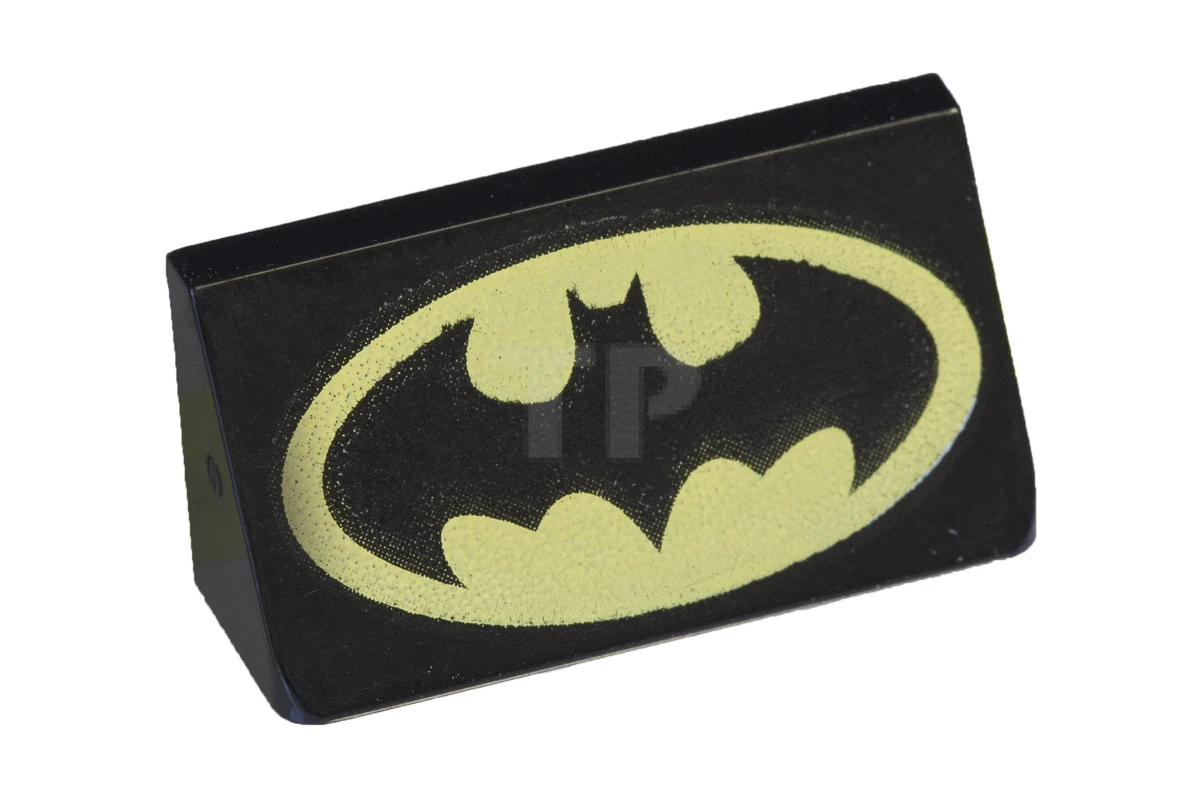 LEGO&reg; 6145437 - 85984pb114 - Slope 30° 1 x 2 x 2/3 with Bat Pattern (Batman Logo)