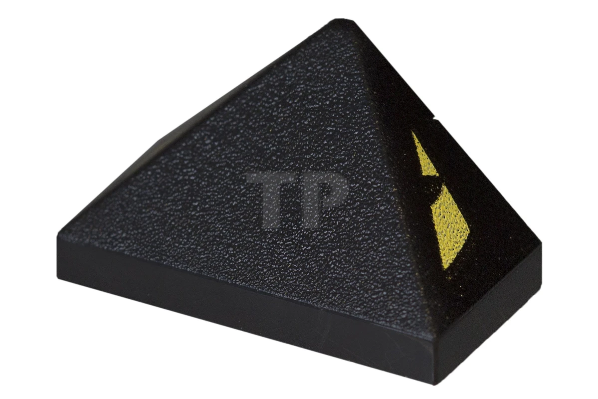 LEGO&reg; 6143953 - 15571pb01 - Pendenza 2 x 1 - 45° Tripla con strisce di pericolo