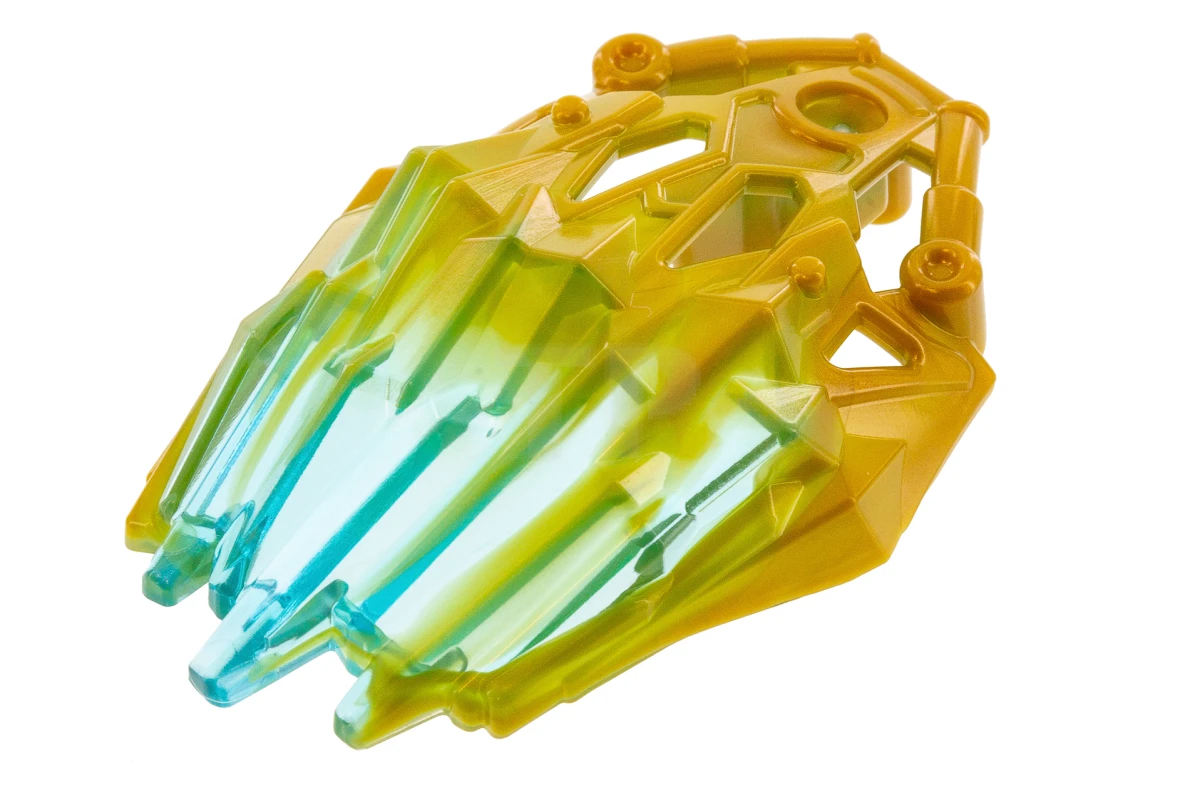 LEGO&reg; 24166pb02 - 6135071 - Bionicle Crystal Armor with Marbled Trans-Light Blue Pattern