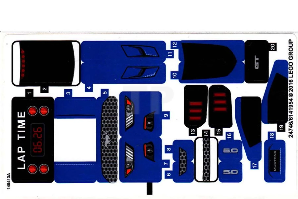 LEGO&reg;  - Sticker for Set 75871