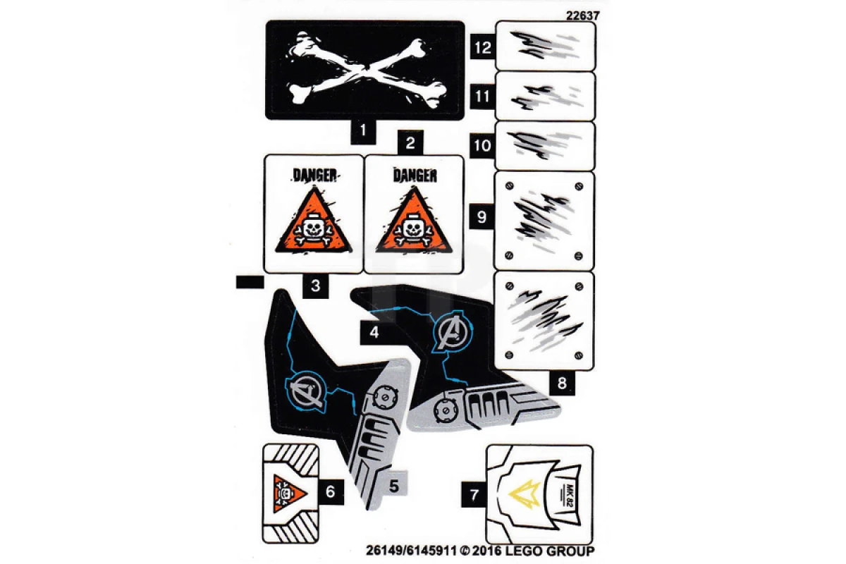 LEGO&reg; 6145913 - Sticker for Set 76050