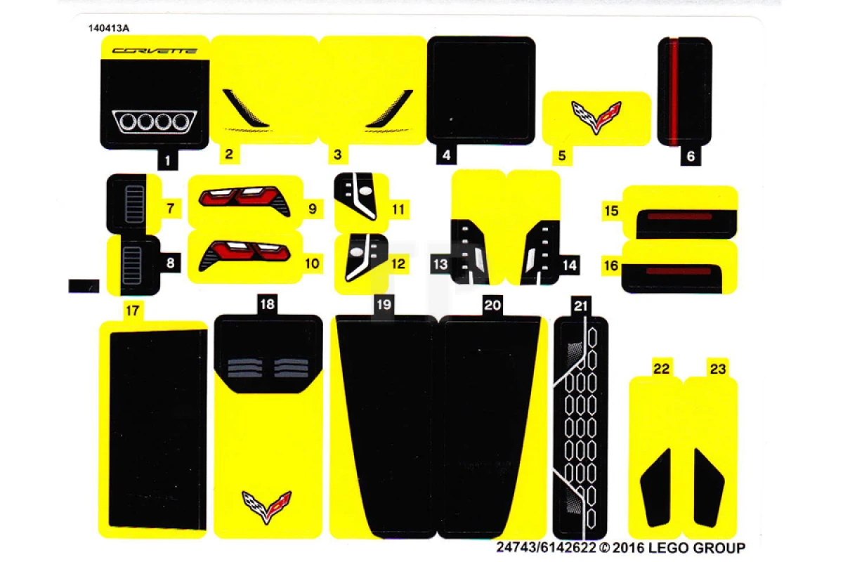 LEGO&reg;  - Sticker for Set 75870