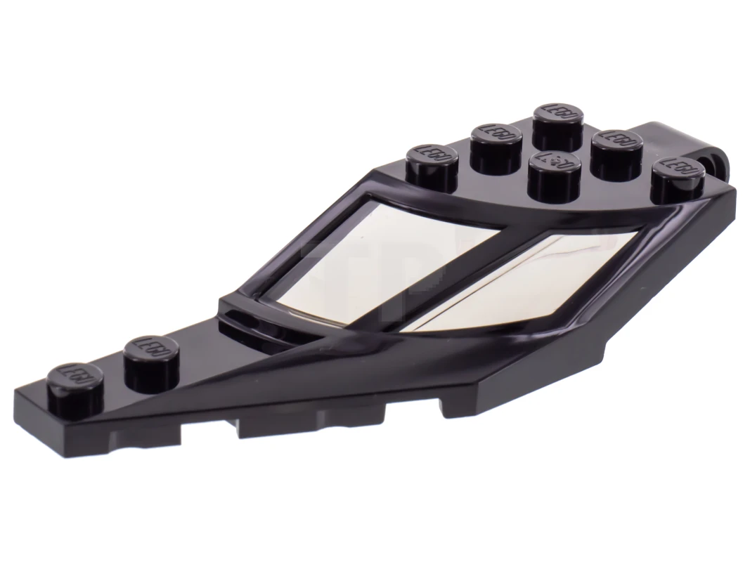LEGO&reg; 6214272 - 24235c01 - Windscreen 8 x 3 x 1 1/3 Half Left with Two Panes, Pin Hole and Trans-Clear Glass