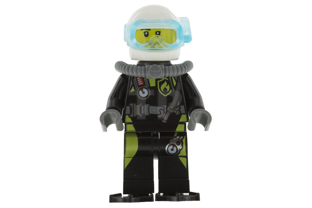 LEGO&reg; cty0639 Vigile del fuoco (subacqueo)