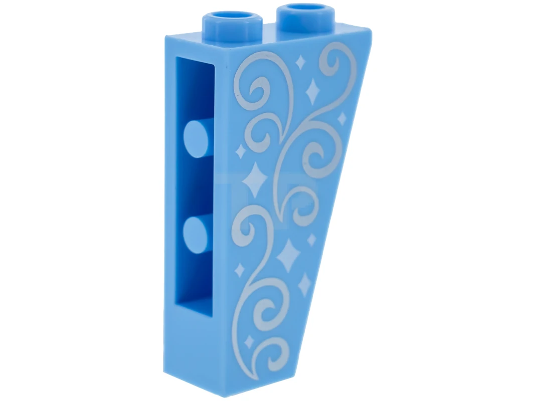 LEGO&reg; 6135544 - 2449pb006 - Slope 2 x 1 x 3 - 75° Inverted with Stars and Swirls Pattern