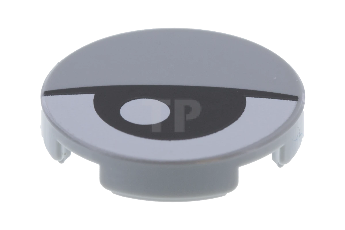 LEGO&reg; 14769pb027 - 6100970 - Tile 2 x 2 Round with Bottom O and Eye Pattern