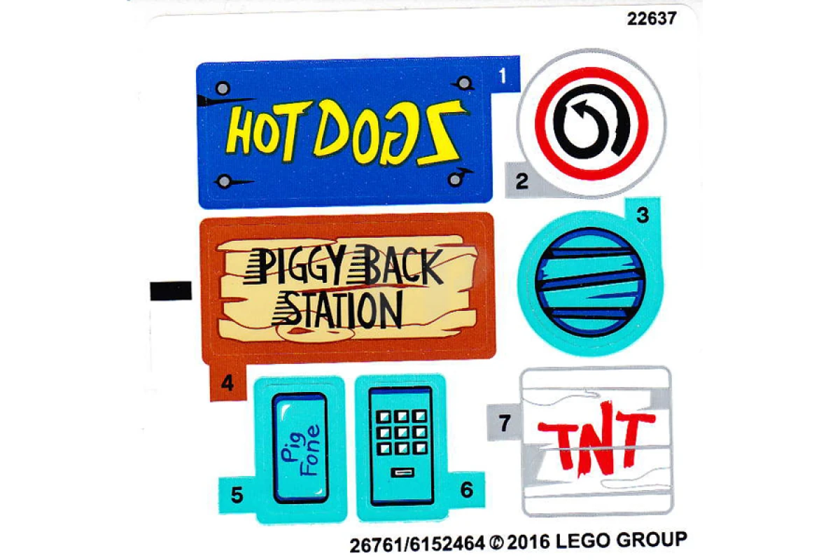 LEGO&reg;  - Autocollant pour l'ensemble 75824