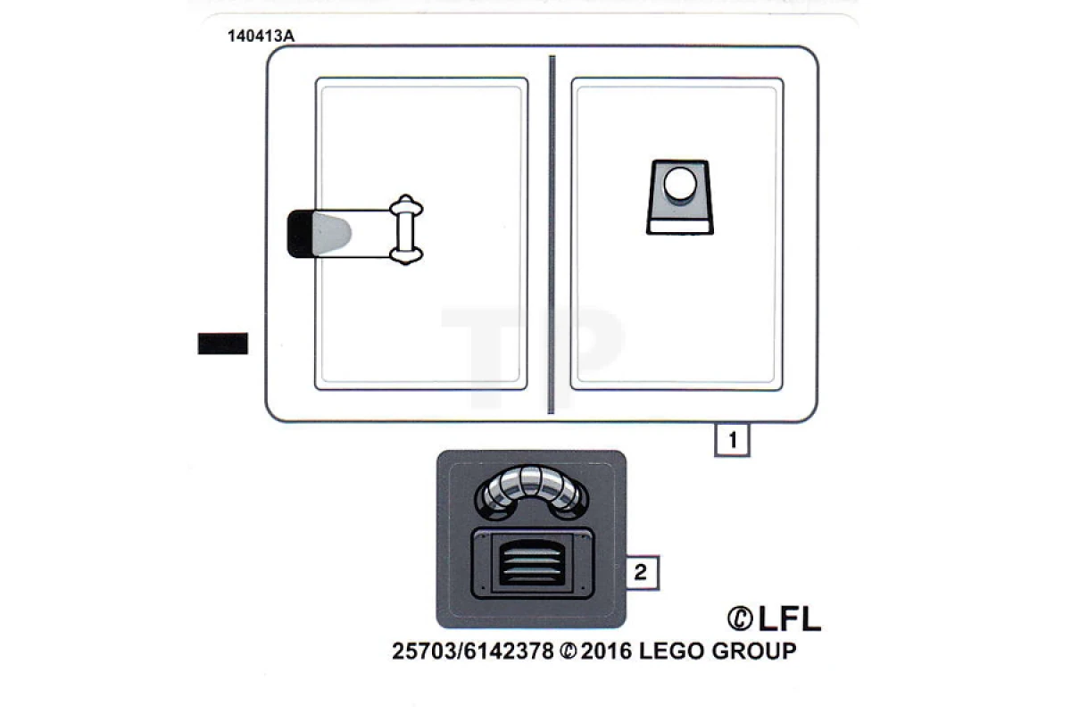 LEGO&reg; 6142378 - Sticker for Set 75138 (International Version)