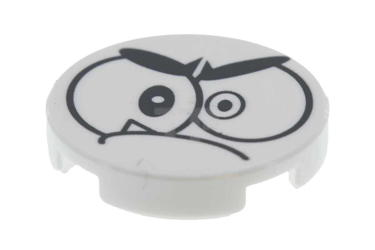 LEGO&reg; 6135175 - 14769pb092 - Fliese 2 x 2 Rund mit Bottom O und Face Pattern (Nixel)