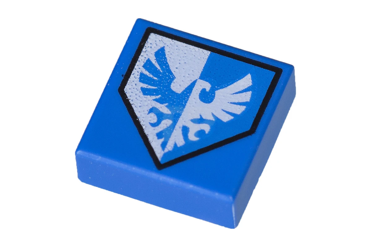 LEGO&reg; 6125428 - 3070pb100 - Tile 1 x 1 with Falcon on Pentagonal Shield Pattern