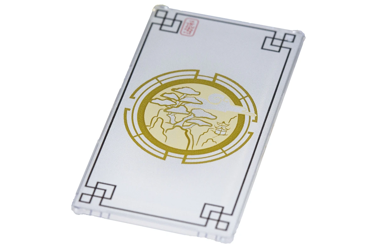 LEGO&reg; 57895pb027 - 6101944 - Glass for Window 1 x 4 x 6 in Asian Style with Trees Pattern