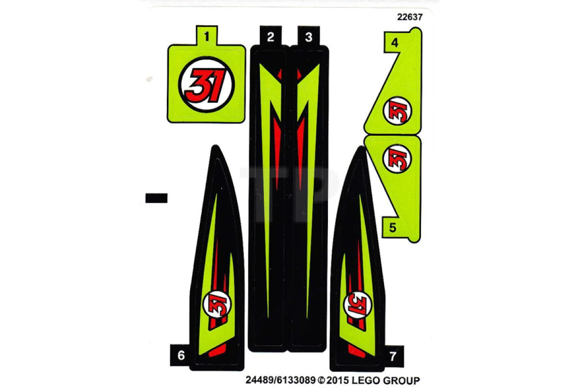 LEGO&reg; 6133089 - Sticker for Set 60114 (International Version)