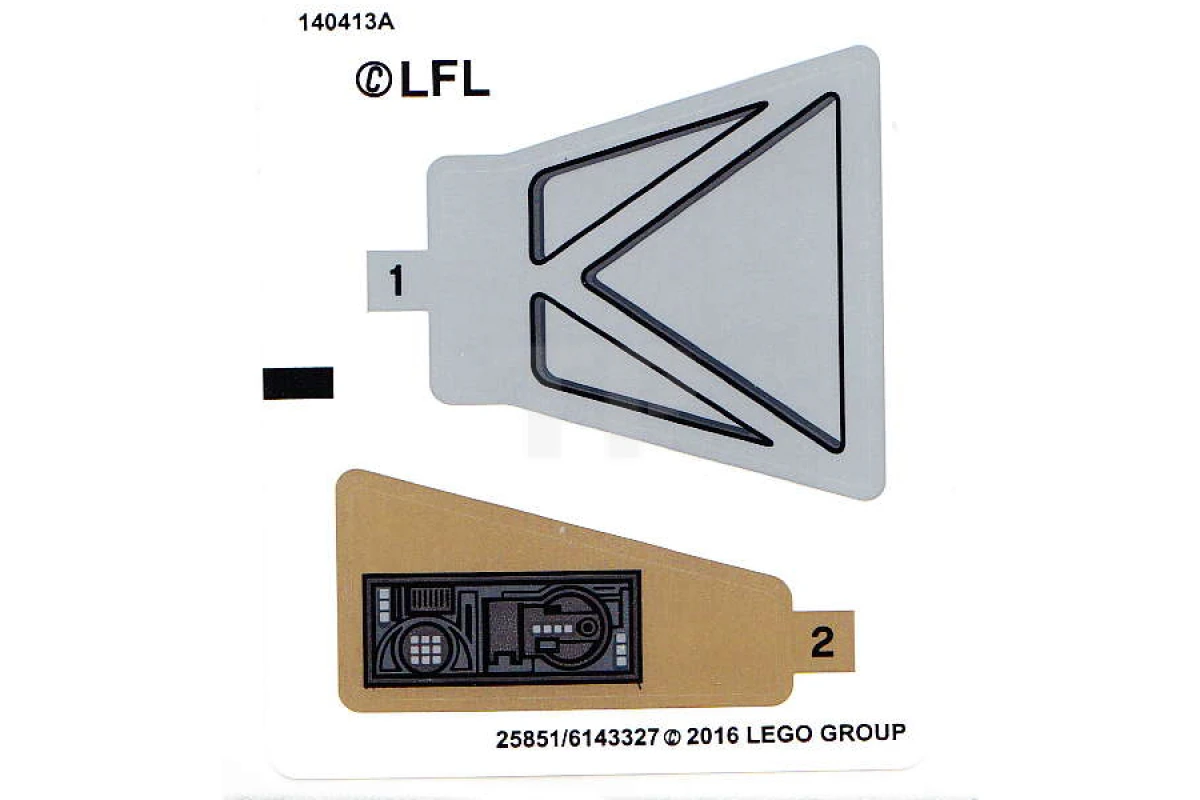 LEGO&reg; 6143327 - Adesivo per il set 75139 (versione internazionale)