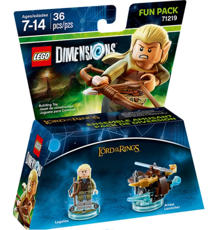 LEGO&reg; 71219 Lego Dimensions Fun Pack - Lord of The Rings Legolas and Arrow Launcher