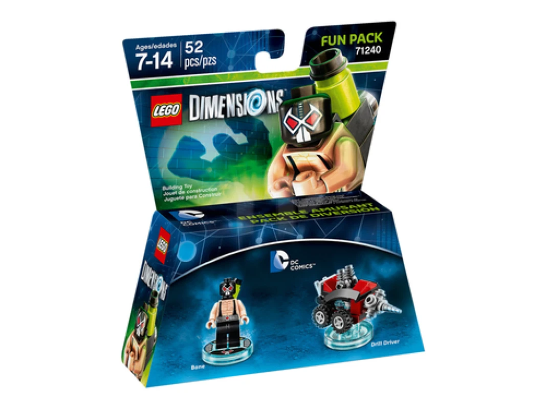 LEGO&reg; 71240 Lego Dimensions Fun Pack - DC Comics Bane and 3-in-1 Drill Driver