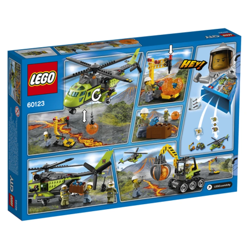 LEGO&reg; 60123 Volcano Supply Helicopter