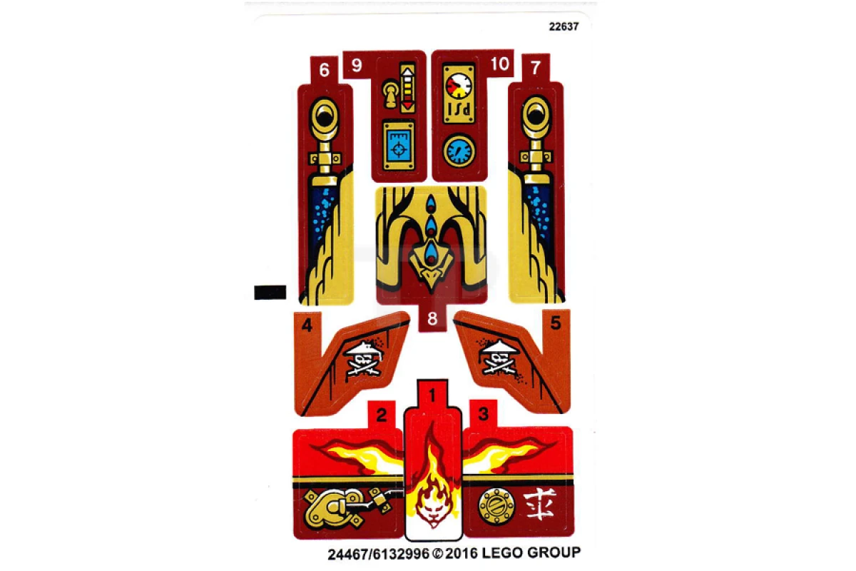 LEGO&reg;  - Adesivo per il set 70600