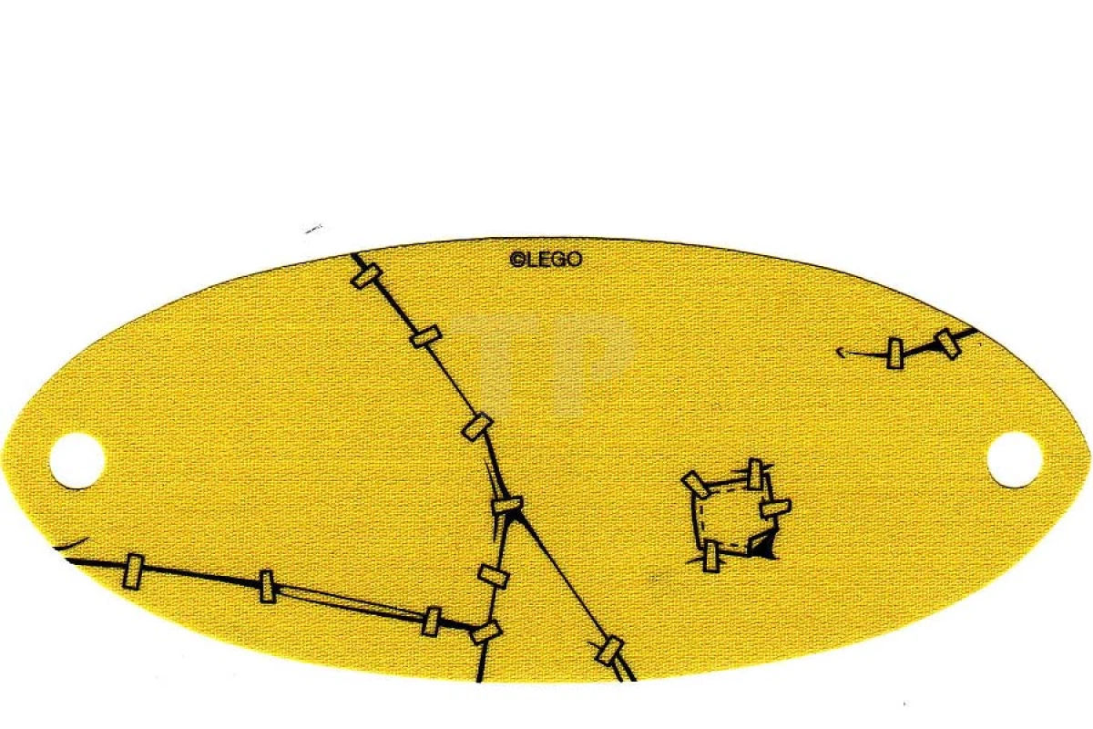 LEGO&reg; 6144963 - 26034 - Cloth Sail Oval 6 x 14 with Rips and Clamps Pattern
