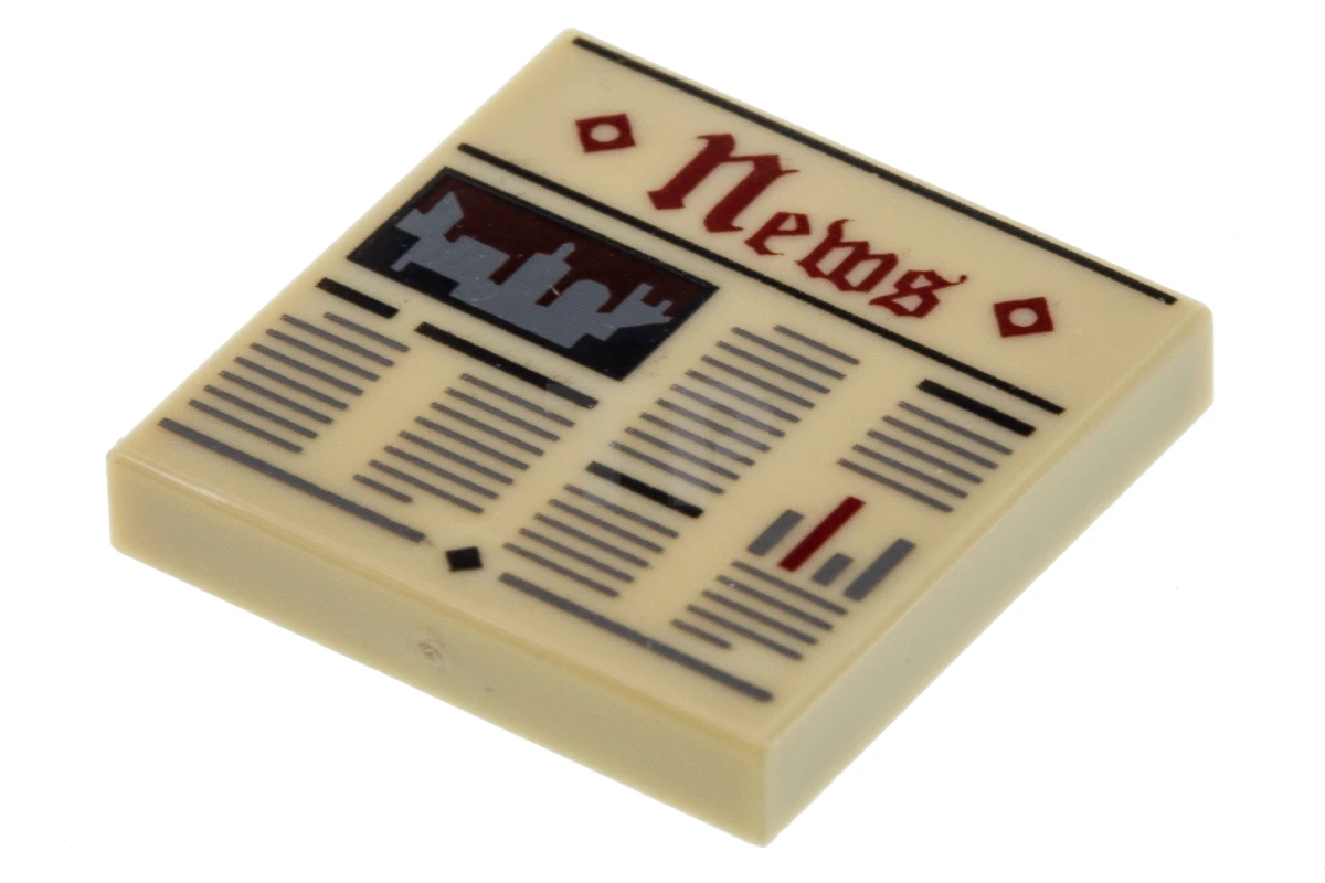 LEGO&reg; 6135300 - 3068pb0951 - Tile 2 x 2 with Newspaper 'News' Pattern