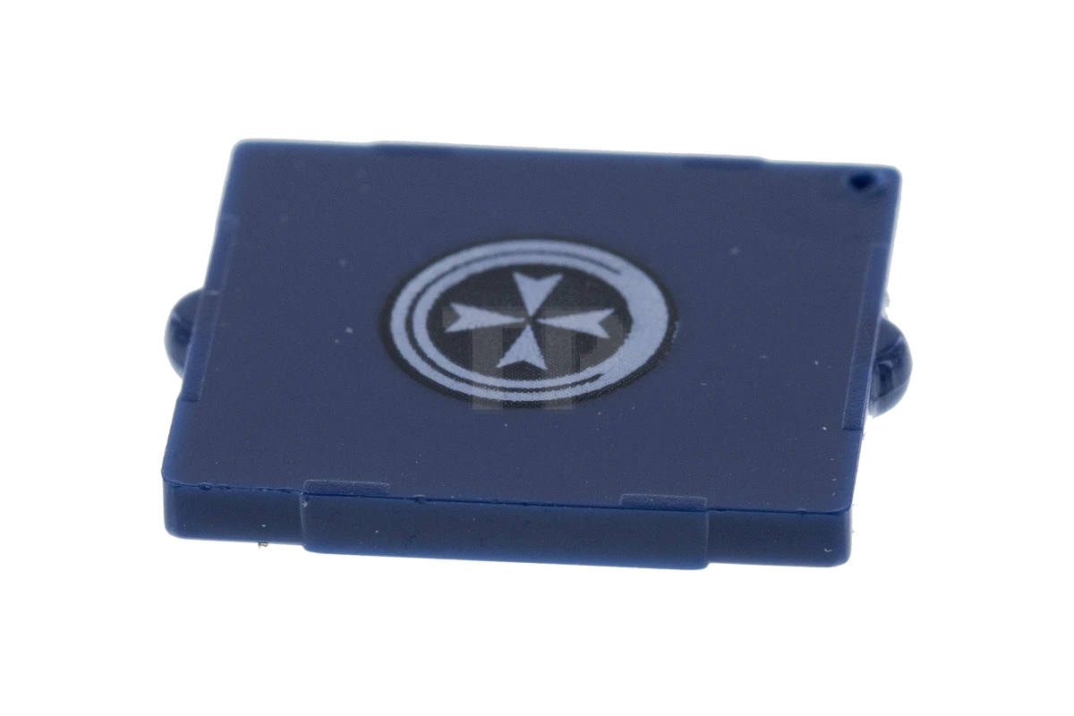 LEGO&reg; 60601pb011 - 6134374 - Glass 2 x 2 with St. John Ambulance Logo