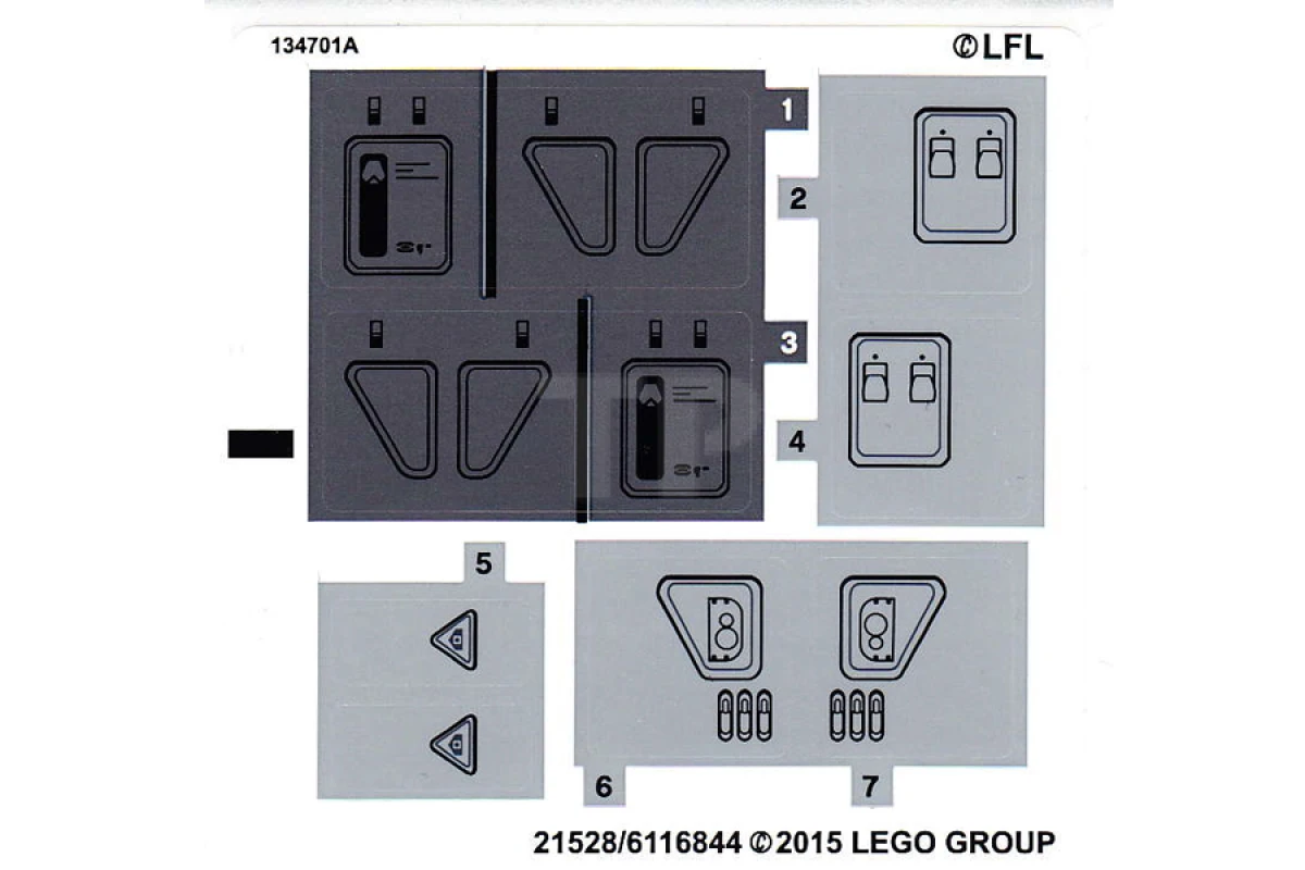 LEGO&reg;  - Sticker for Set 75100 (North American Version)
