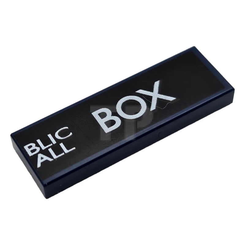 LEGO&reg; 6132567 - 63864pb038R - Tile 1 x 3 with Police Public Call Box Pattern (Right Side)