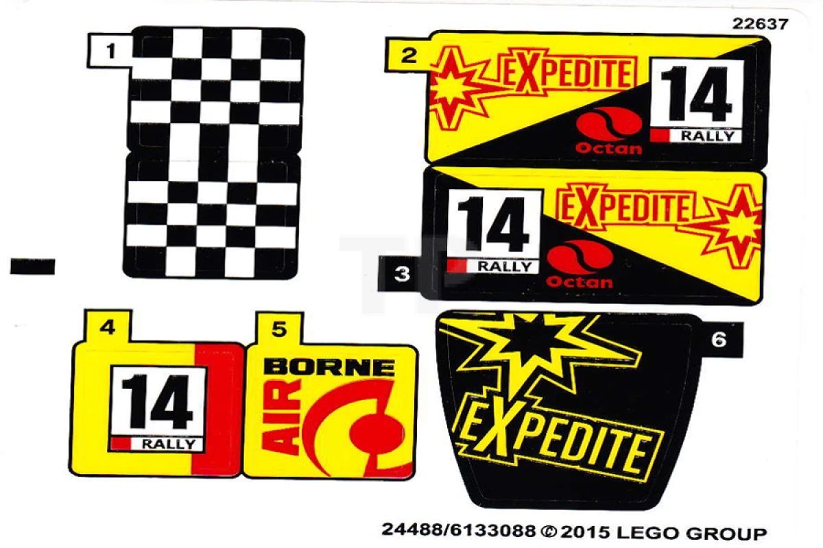 LEGO&reg; 6133100 - Sticker for Set 60113