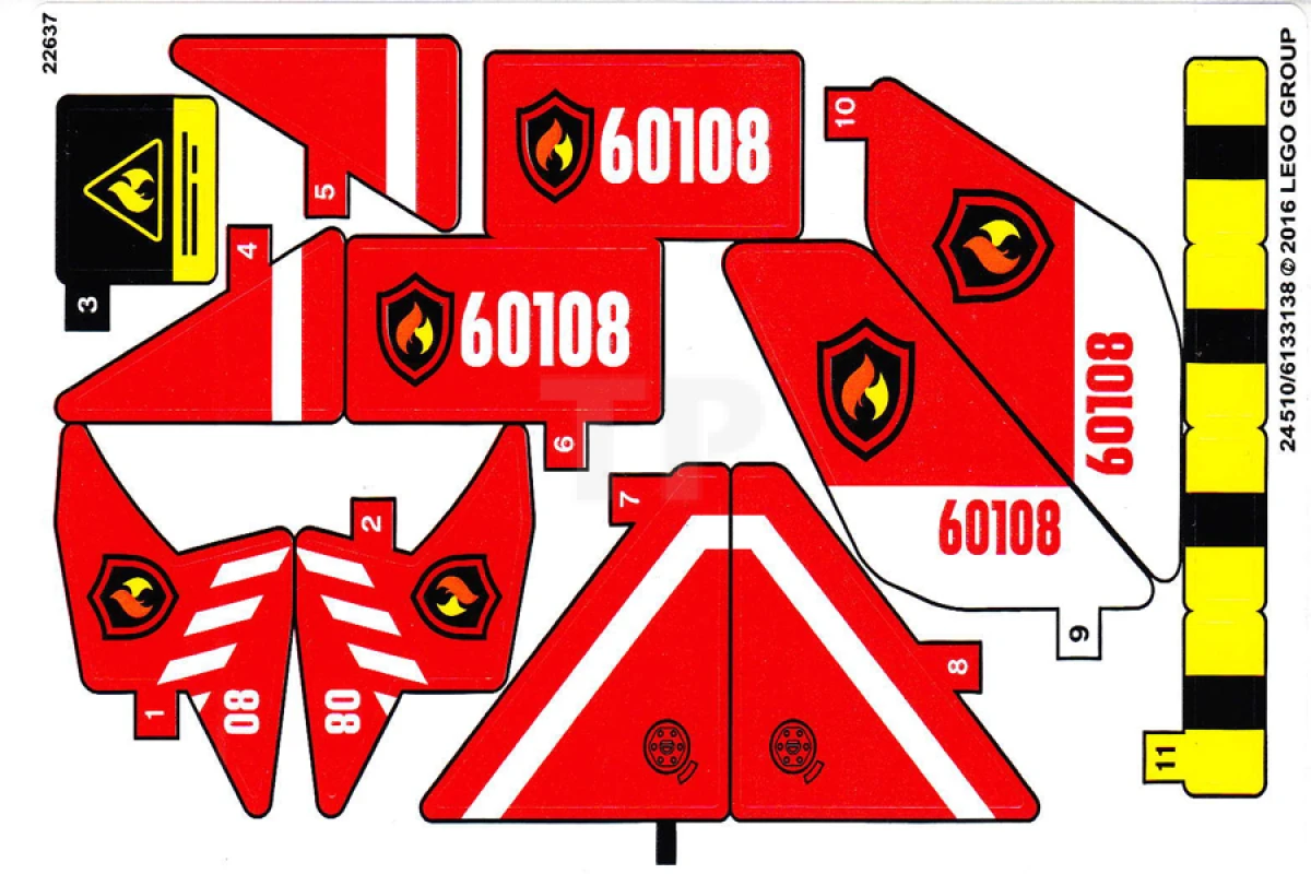 LEGO&reg; 6133145 - Sticker for Set 60108