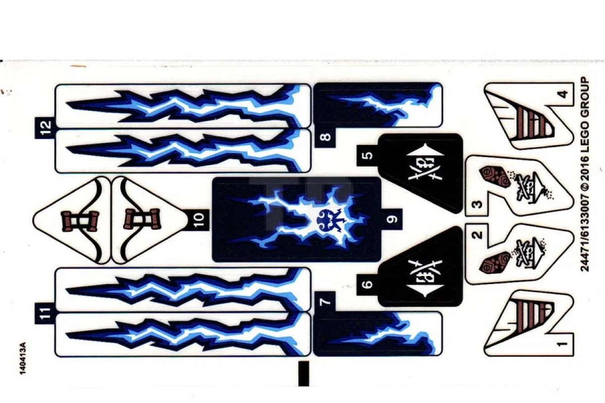 LEGO&reg; 6133007 - Sticker for Set 70602