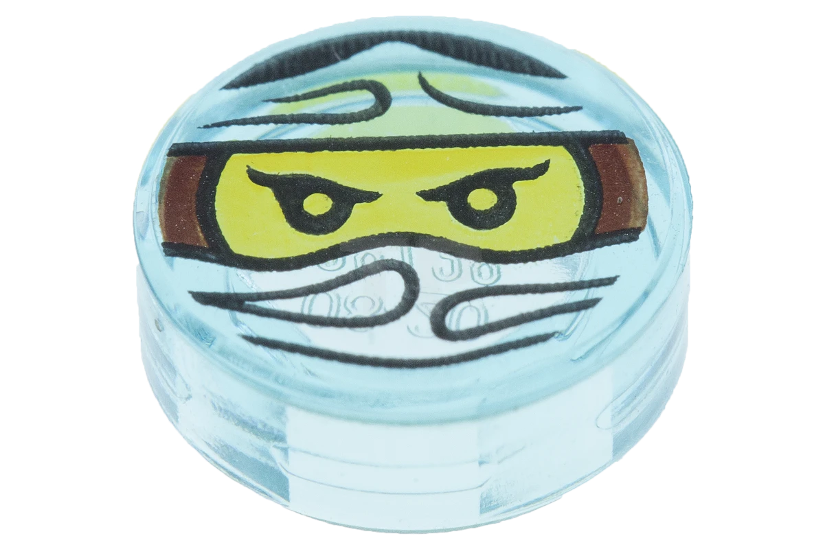 LEGO&reg; 98138pb053 - 6137025 - Tile 1 x 1 Round with Ninjago Trapped Nya Pattern