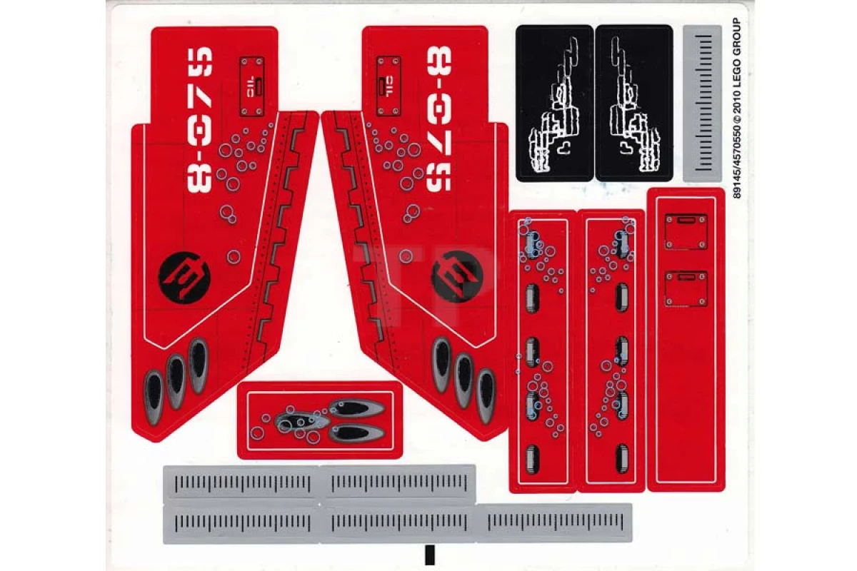 LEGO&reg; 4570550 - Autocollant pour l'ensemble 8075